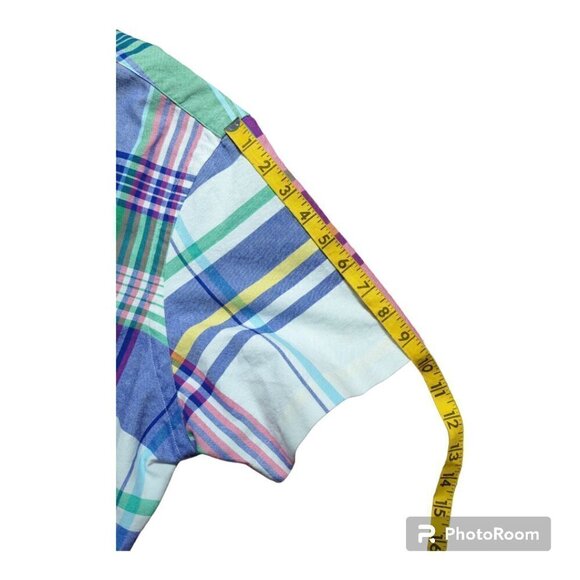 Polo Ralph Lauren Long sleeves Men's Shirt Size Large L Color Green Blue - Picture 5 of 8